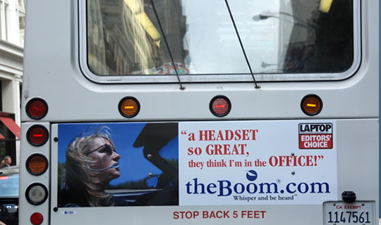 theBoom Muni Bus Ad